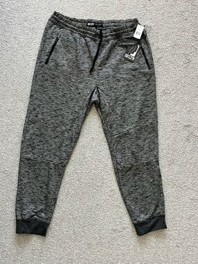 NWT BKLYN Athletics Mens Gray and Black Joggers Size XXL